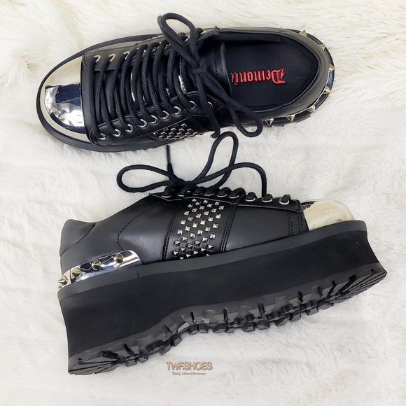 Demonia Gravedigger Unisex Oxdford Shoe main image 11